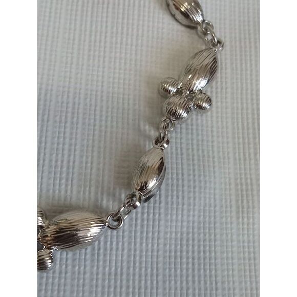 Paparazzi At Any Cost Silver Tone Gray Rhinestones Adjustable Statement Bracelet - Picture 5 of 8